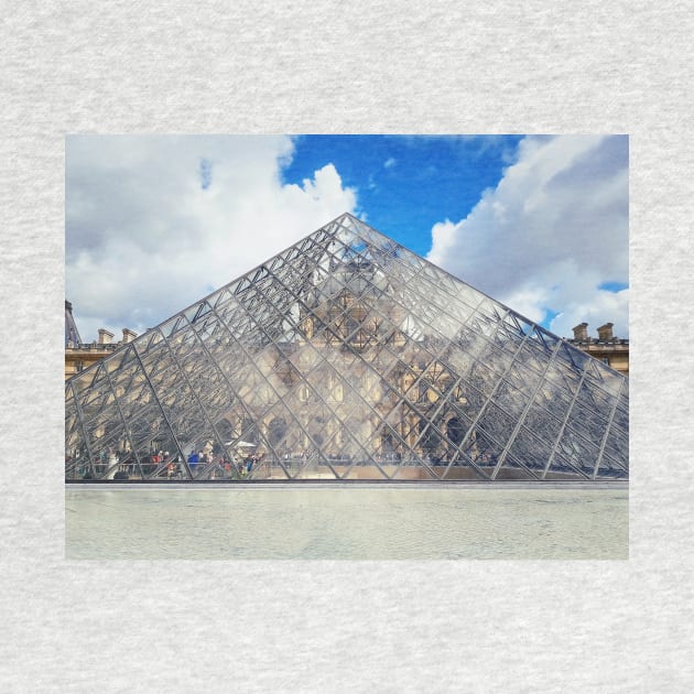 glass pyramid Louvre by psychoshadow